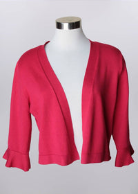 Keren Hart - Women's Open Ruffle Edge Cardigan