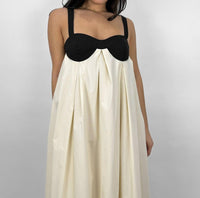 Loucia - Cup Detail Contrast Midi Dress