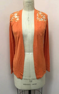 Papillon - Lace Back Long Sleeve Waterfall Cardigan