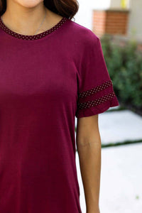 Daisy - Go Fight Win Polka Dot Trim Tee