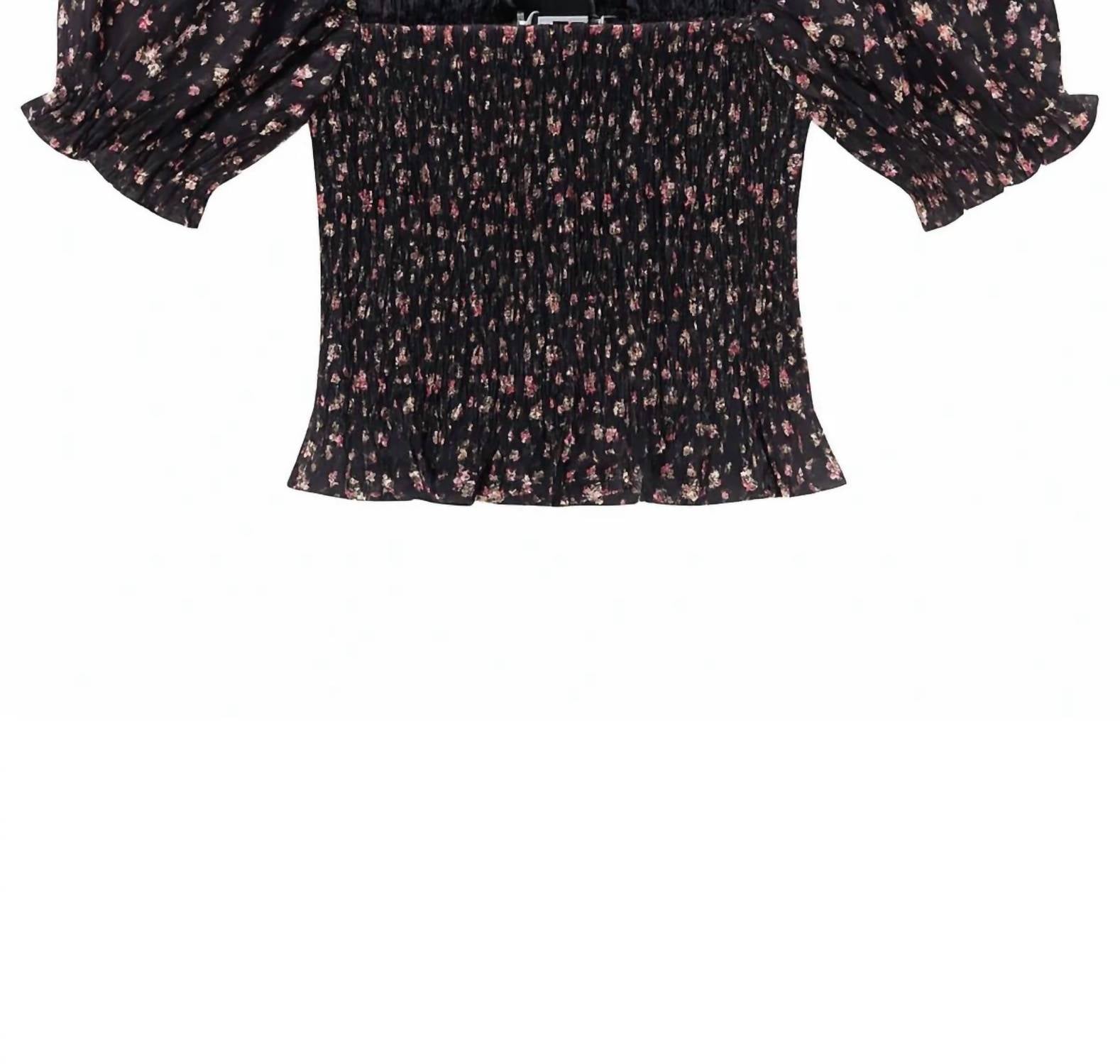 Katie J NYC Girls Marlee Top in midnight ditsy - kids' t-shirt - view 5