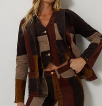 Wrangler - Lainey Wilson Corduroy Patchwork Blazer