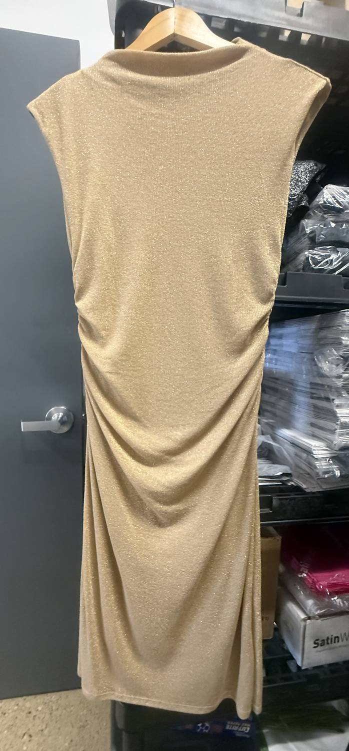 Kld. Signature - Women's Mock Neck Side Shirring Dress