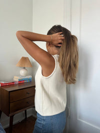 Miou Muse - Alani Knit Tie Vest Tank Top