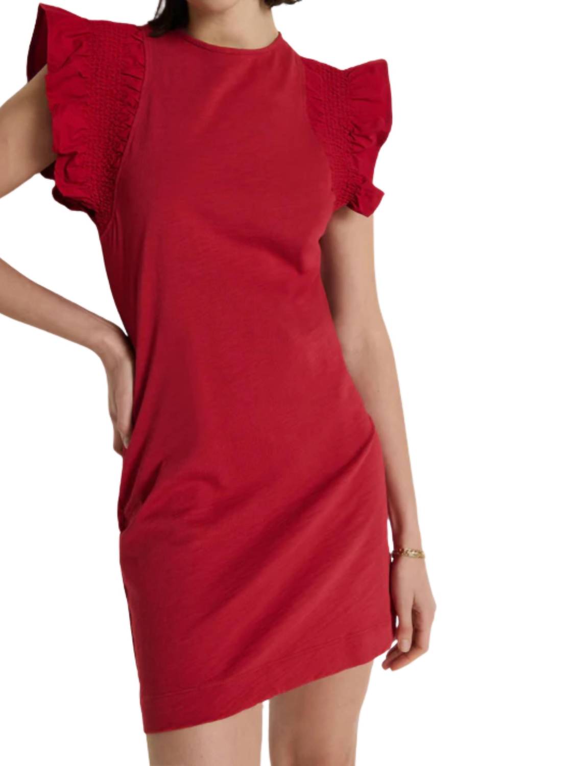 Nation Ltd - Ellis Ruffle Sleeve Dress