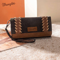 Wrangler Southwestern Print Wallet in black - women's bag