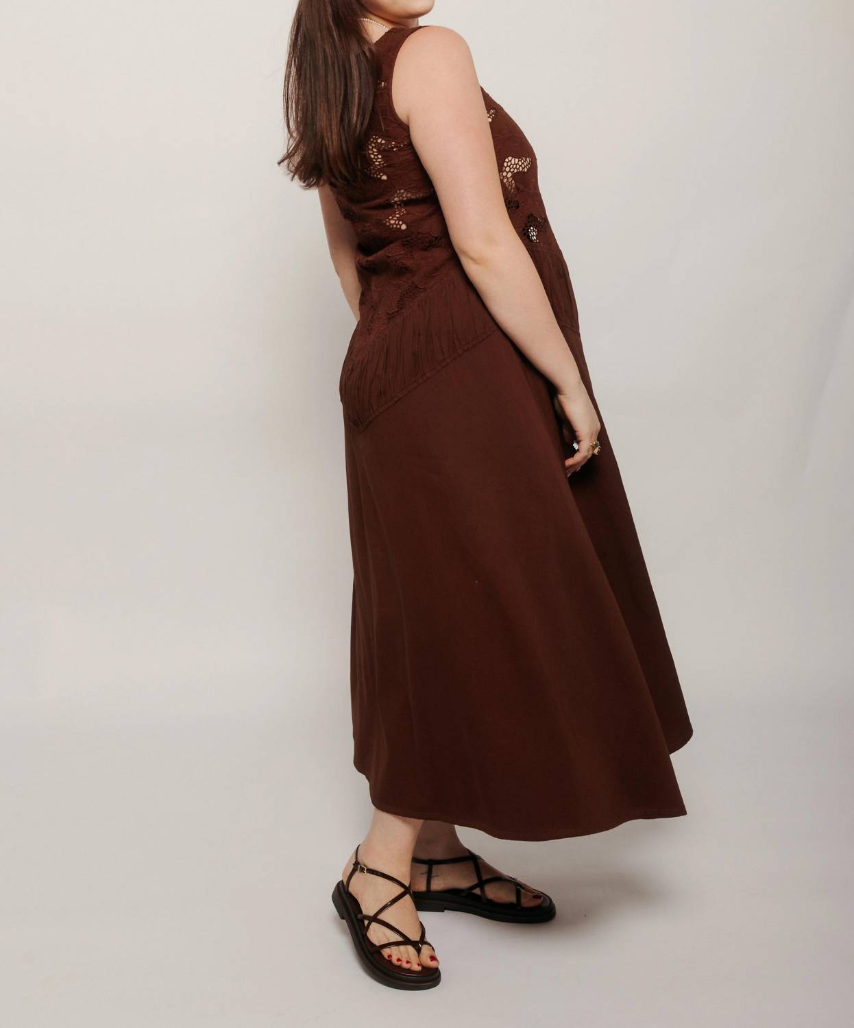 Tach - Sally Cutwork Maxi Dress