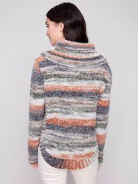 Charlie B - Cowl Neck Cable Knit Sweater
