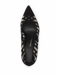 Salvatore Ferragamo Women's Mirrored Heel Pumps in black - women's heels - view 213