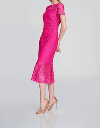 Joseph Ribkoff - Guipure Lace Flounce Dress