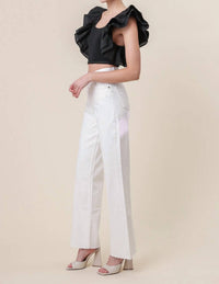 Line And Dot - Mara Short Flutter Sleeves Top