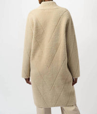 Joseph Ribkoff - Feather Yarn Sweater Knit Coat