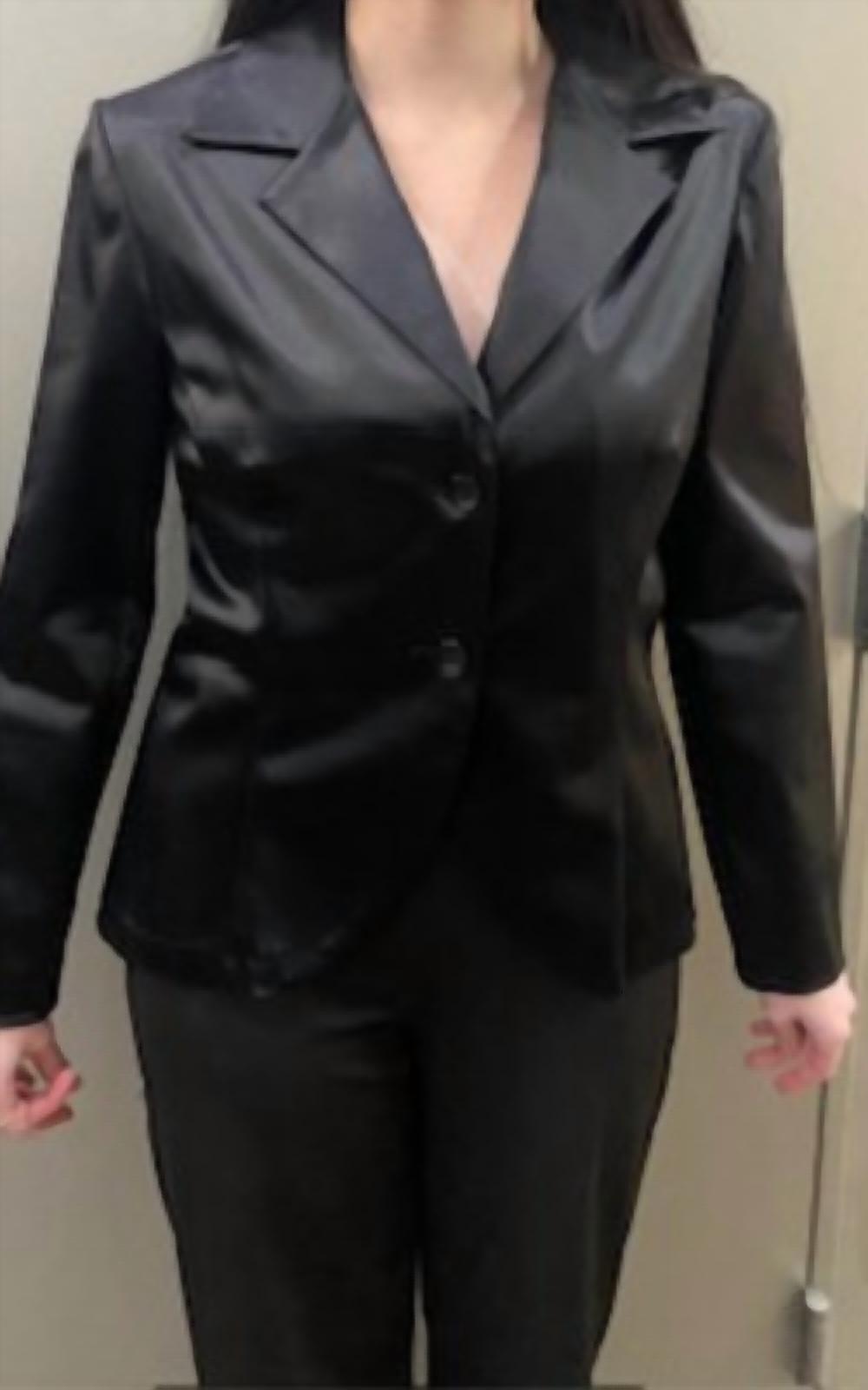 Bianca Nero - Womens stretch stain sheen blazer
