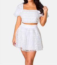 Buddylove - Daisy Eyelet Top & Skirt Set