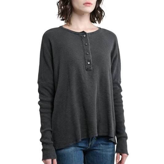 Nsf - ABBOT SLIM SLEEVE HENLEY TOP