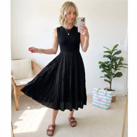La Miel - Mixed Media Tank Dress