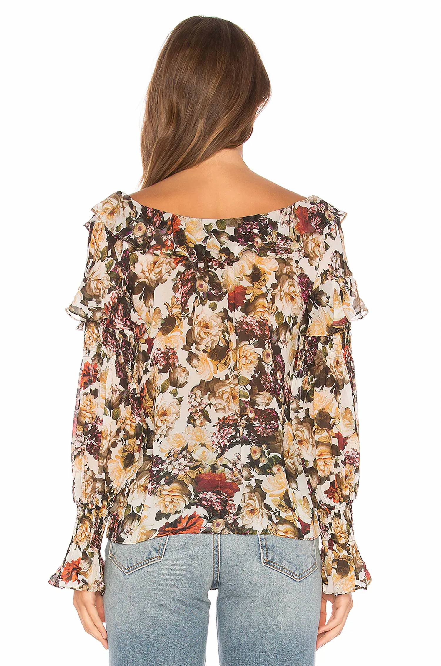 Bailey 44 - Long Sleeve Off Shoulder Floral Top