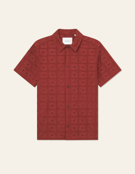 Les Deux - Men's Hector Anglaise Short Sleeve Shirt