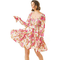 Flying Tomato - Floral Print Mini Dress