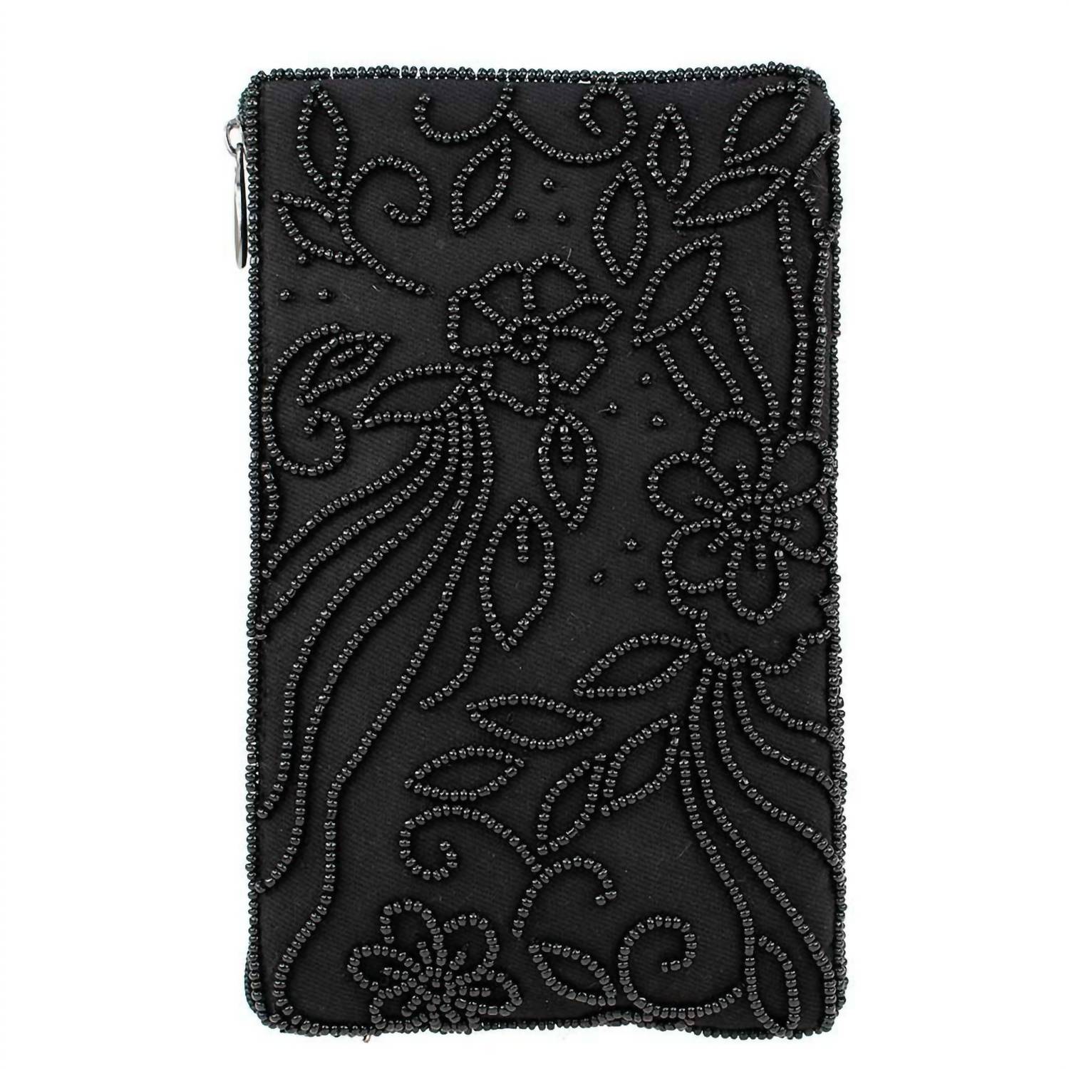 Mary Frances - Women's So Sweet Beaded Floral Crossbody Phone Bag