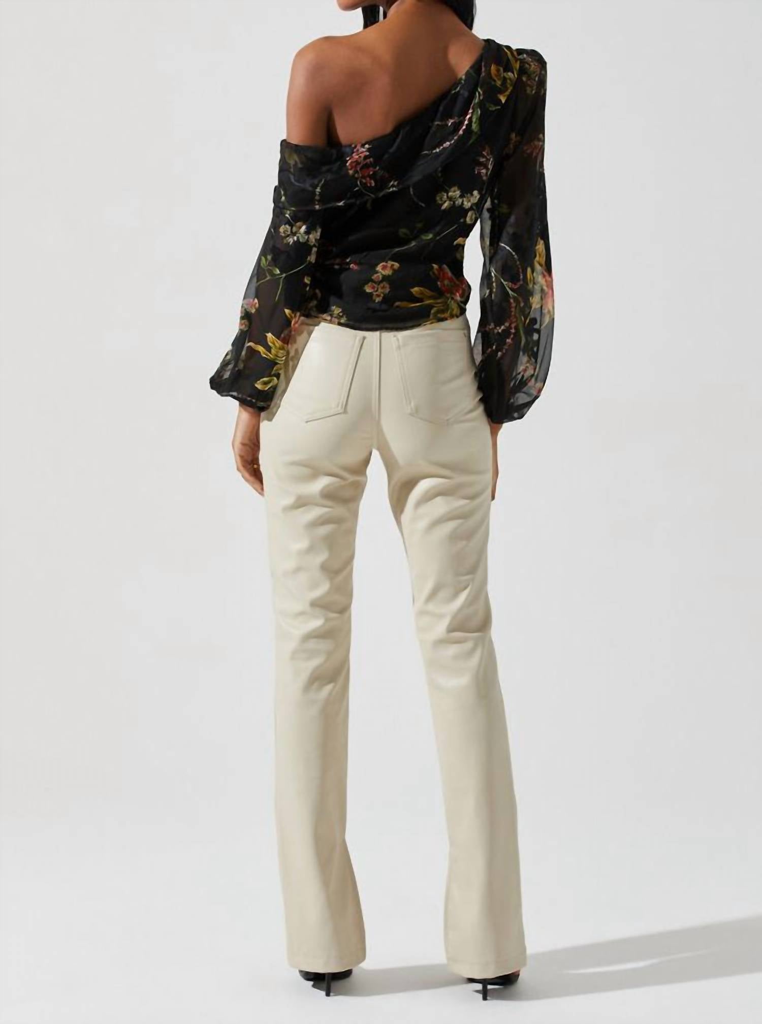 Astr - Reign Sheer Puff Sleeve Top