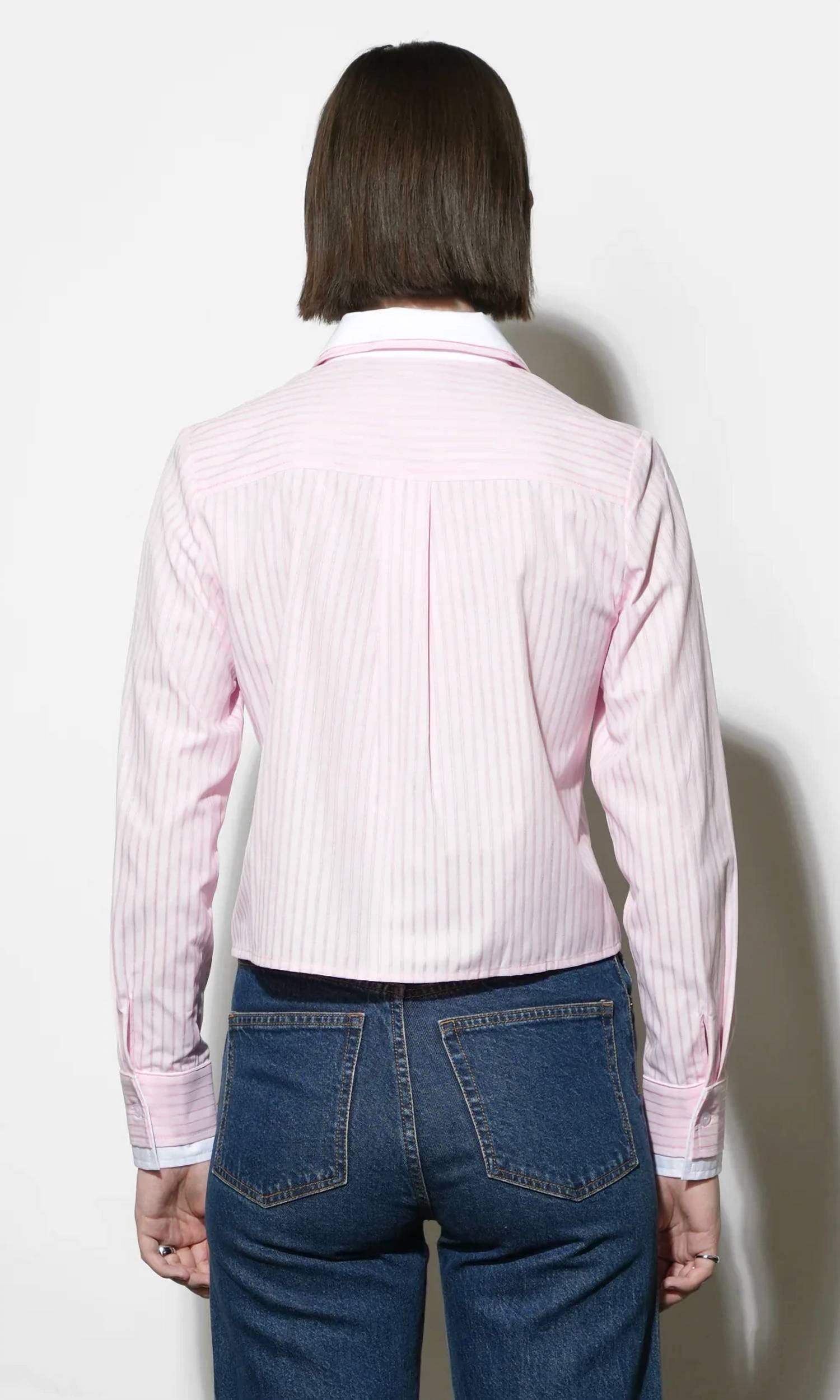 Greylin - Daphne Contrast Button Down Top