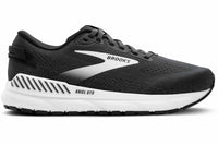BROOKS Women's Ariel Gts 24 Shoe in ebony black white - women's shoe - detail view