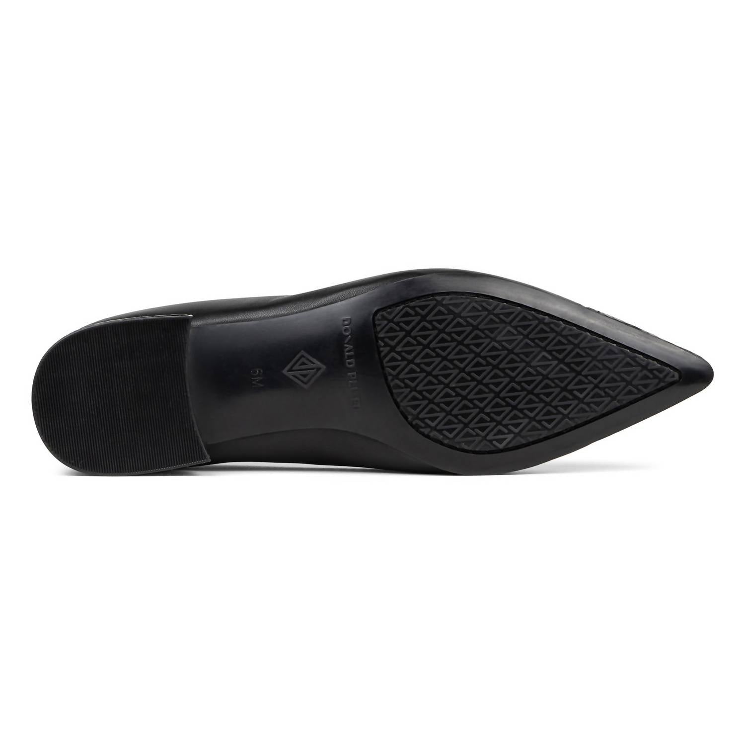 DONALD PLINER Women's Ladonna Ballerina Leather Slip-on Flats in black - women's flats - view 5