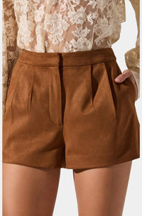 Astr - Jude Faux Suede Shorts