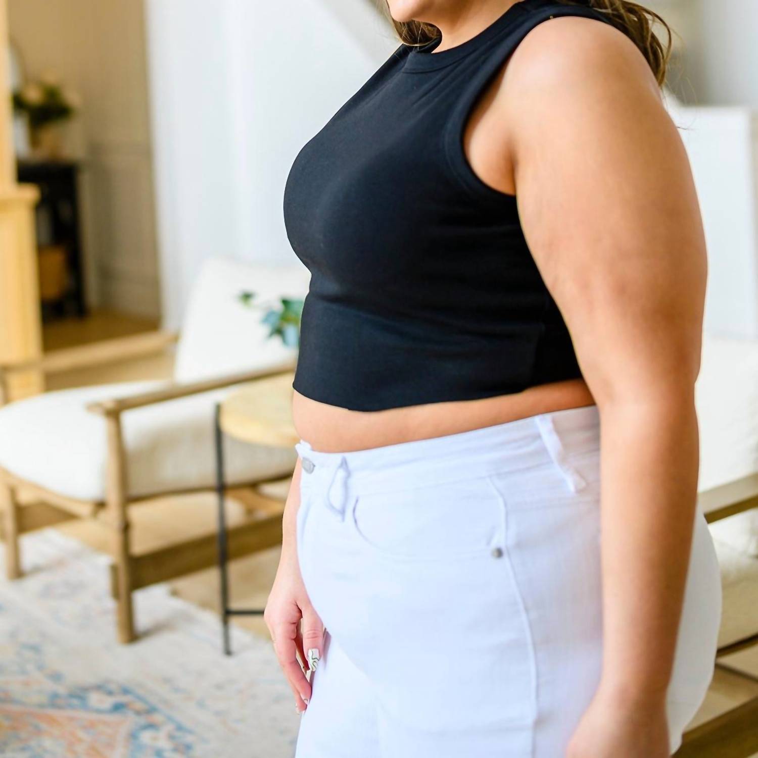 White Birch - Best Friends Cropped Tank