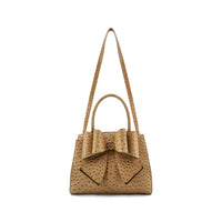 Like Dreams Women's Colette Bow Crossbody Bag in beige - women's bag - detail view