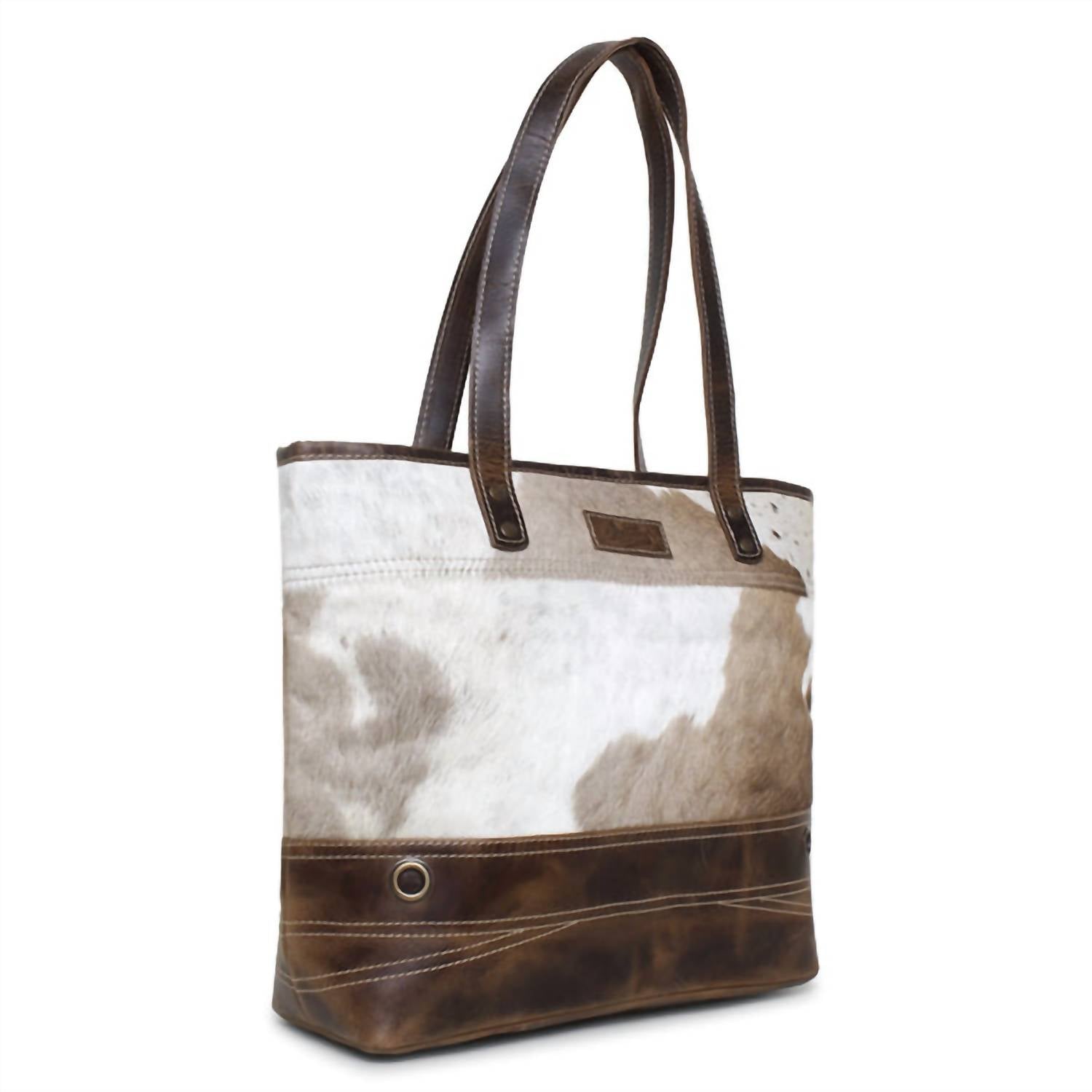 Sixtease Bags Women's Hide Tote Bag in brown - women's bag - alternate view