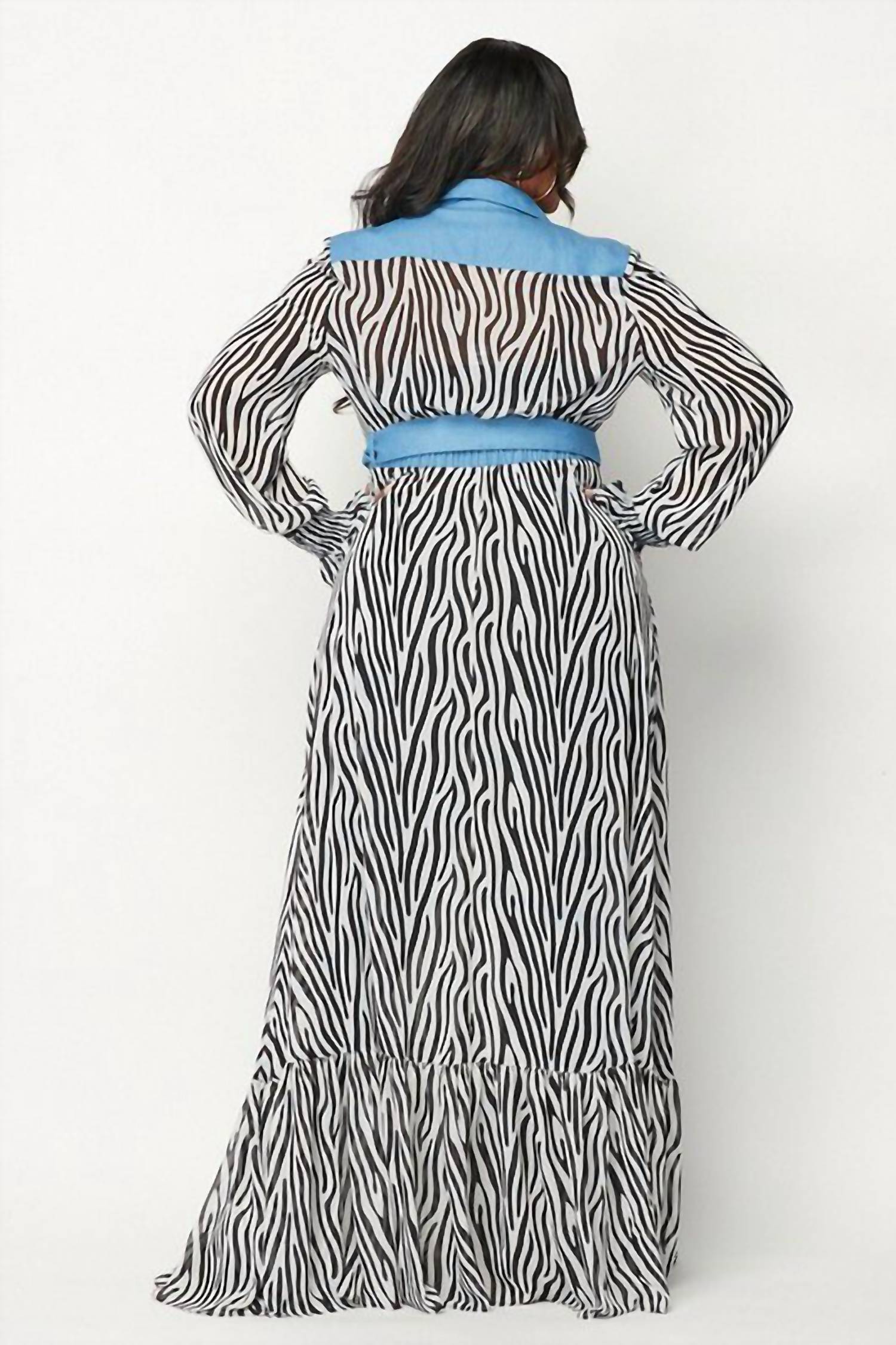 Illord Couture - Maxi Chiffon Cardigan Dress