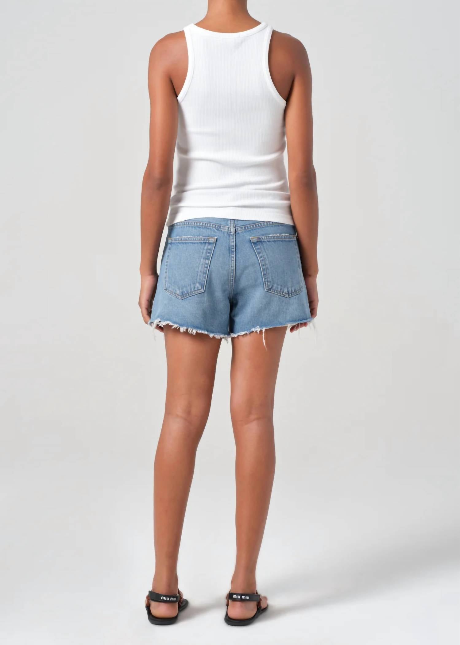 Agolde - Parker Cotton Long Short