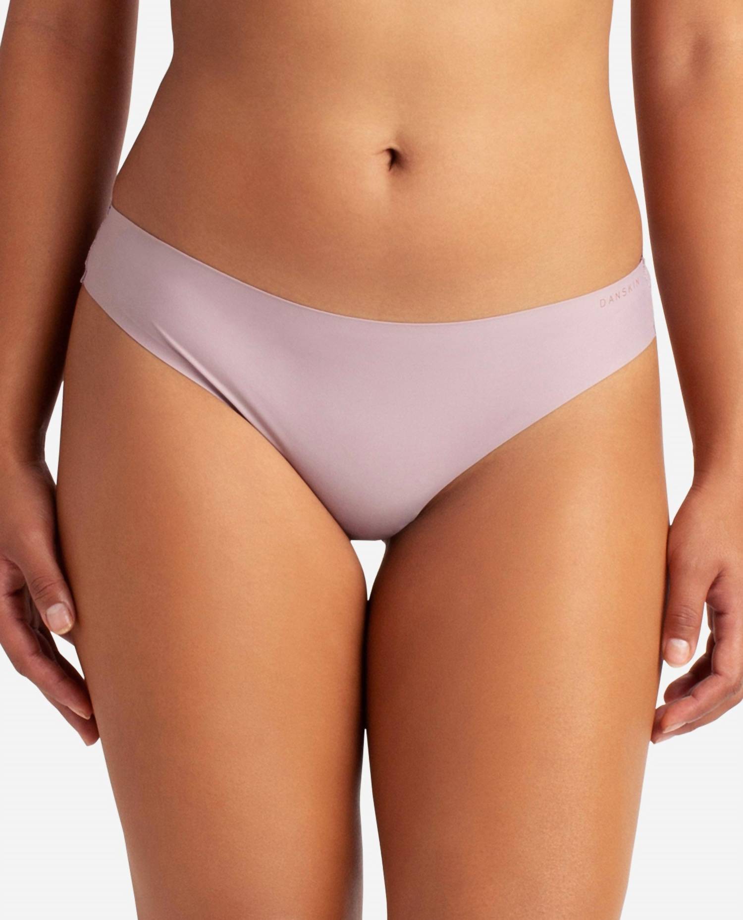 Danskin - 5-pack Bonded Microfiber Thong Underwear With Lace Back