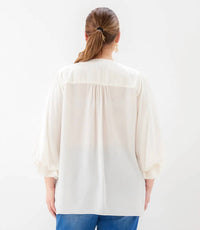 Karen Kane - Layered Sleeve Asymmetric Top - Plus Size