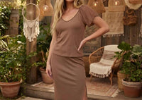 Maven West - Knit Slit Skirt