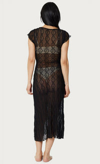 Find Me Now - Women's Second Skin Mariposa Lace Midi Dress