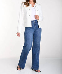 Frank Lyman - Brandi Woven Denim Wide Leg Pant