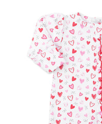 Kissy Kissy - Kid's Heart Sprinkles Footie With Zipper