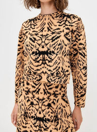 Ulla Johnson - Cade Jacquard Knit Long Sleeve Pullover Sweater