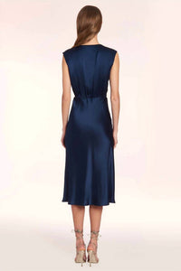 Amanda Uprichard Matthews Dress in ink - women's dress - alternate view