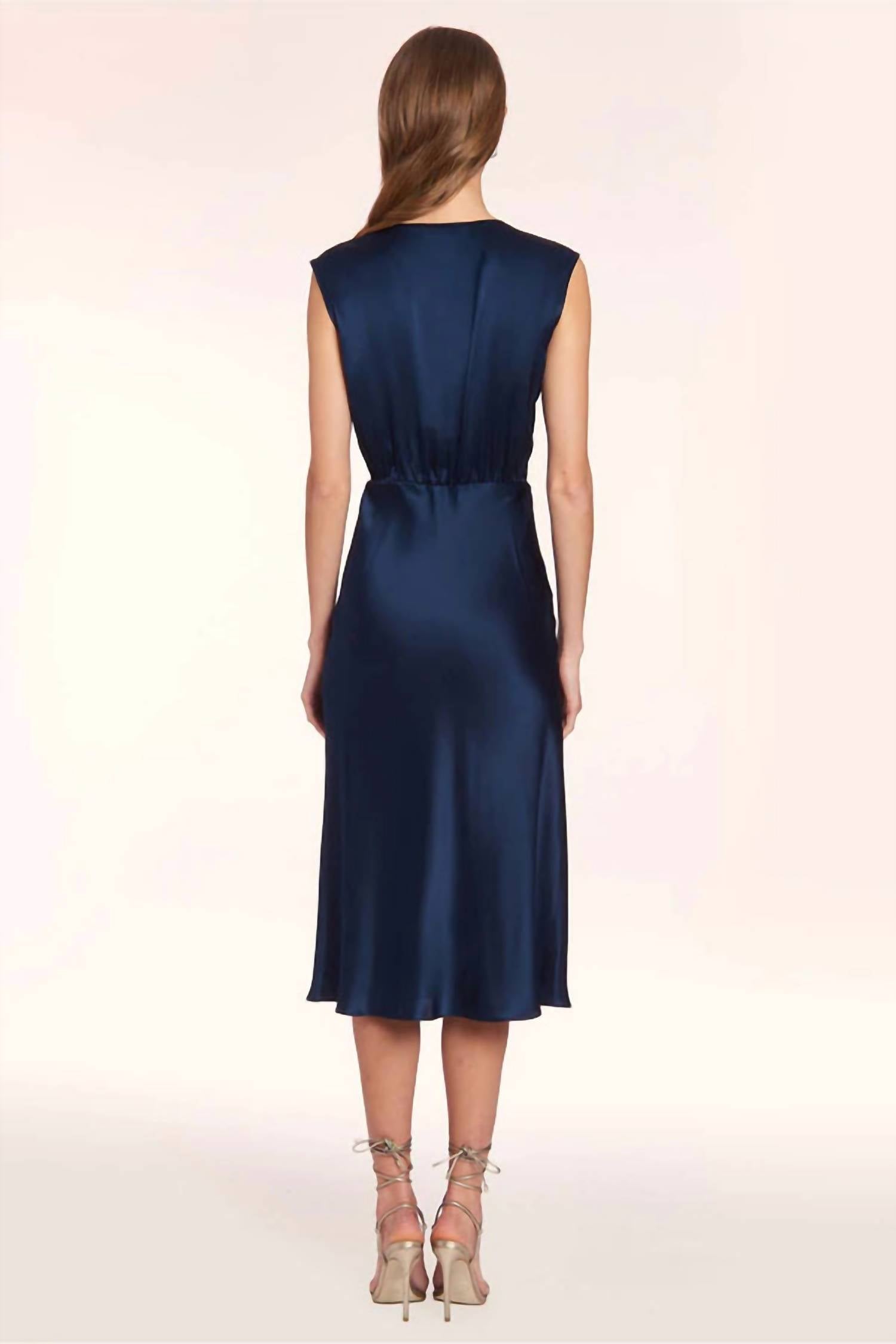Amanda Uprichard Matthews Dress in ink - women's dress - alternate view