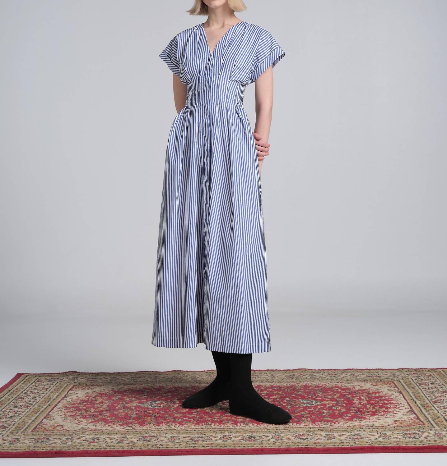 Kika Vargas - Tsige Stripe Midi Dress