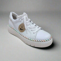 GABOR Women's Low-top Sneaker in white multi - women's sneaker - detail view