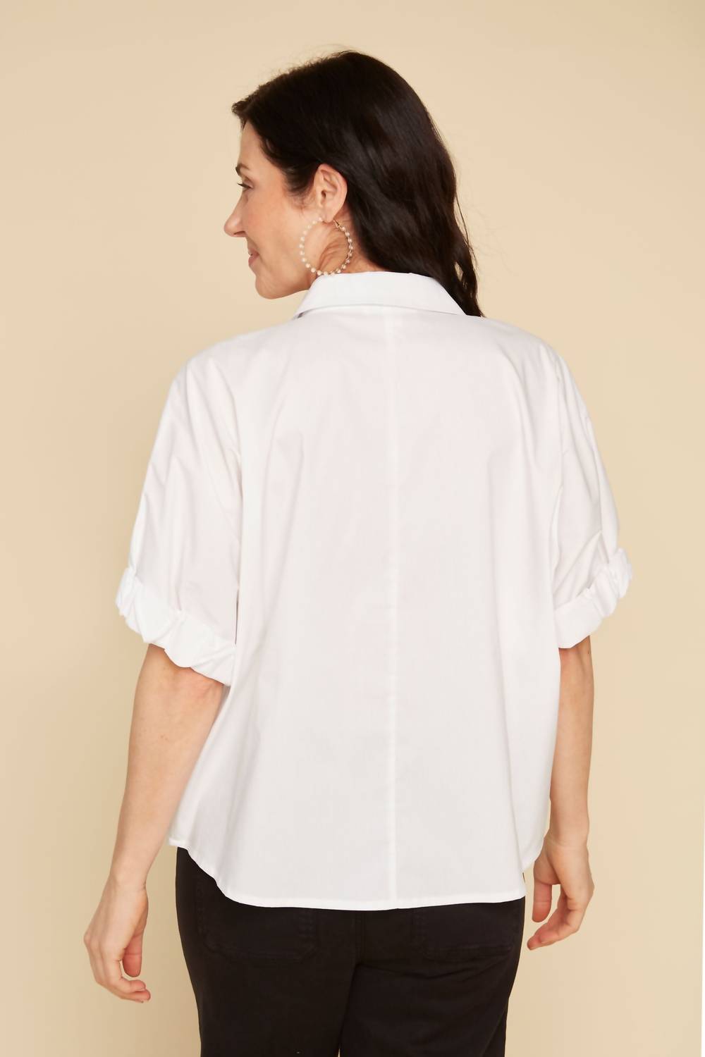Renuar - Poplin Sleeve Woven Blouse