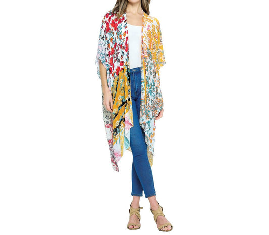 Yak & Yeti - Boho Floral Kimono Wrap