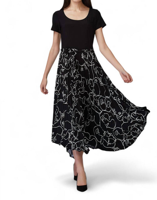 Joseph Ribkoff - PLEATED SKIRT DRESS