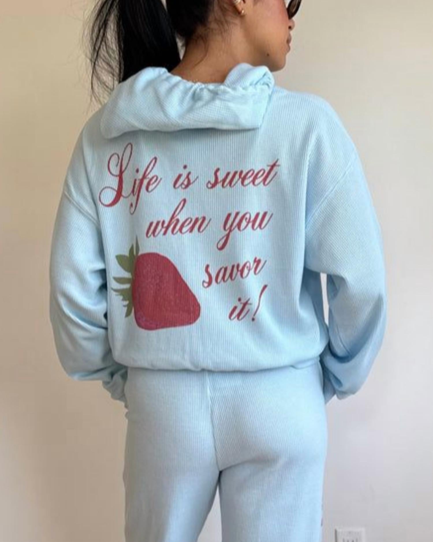The Mayfair Group - Life Is Sweet Waffle Hoodie