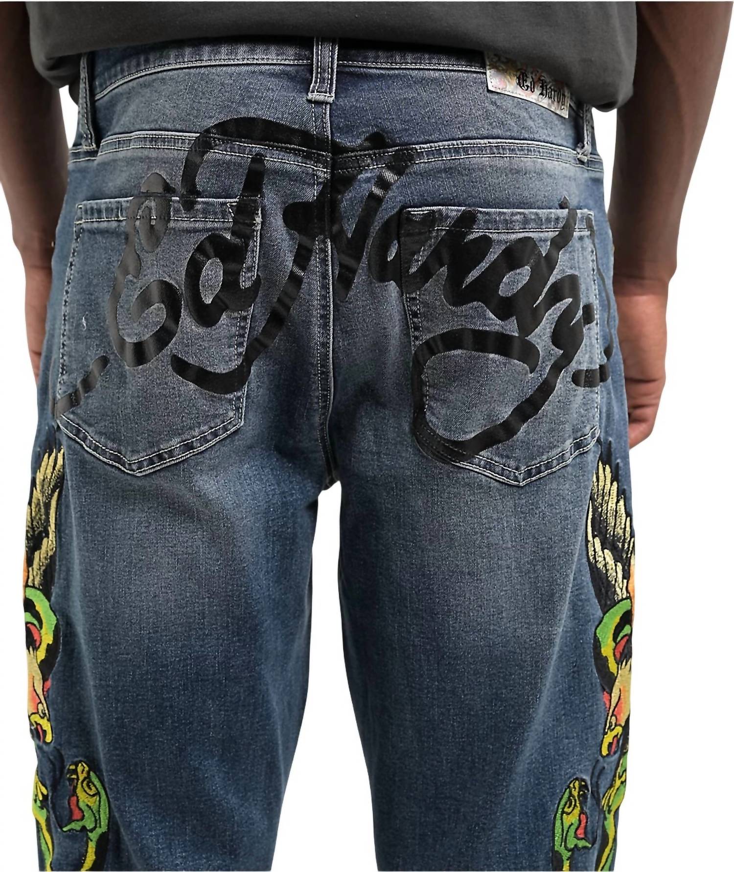 Ed Hardy - Eagle Snake Slim Straight Denim Jeans